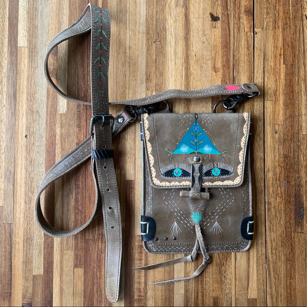 Bunnie Reiss x Pskaufman Painted Travel Bag Moka